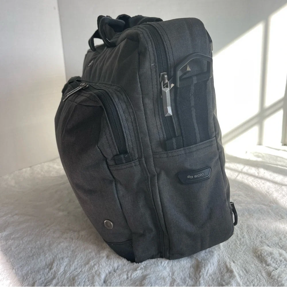 Solo New York Duane Hybrid Convertible Laptop Briefcase, Slate, UBN310-53
